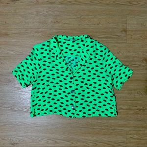 Zara green top size XS